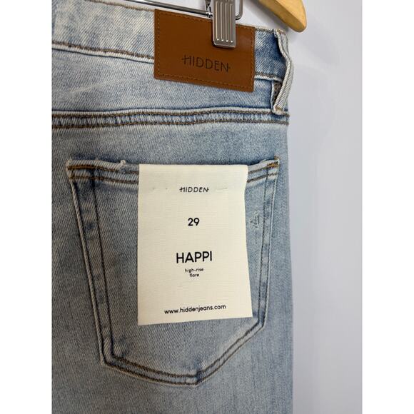 Hidden Happi High Rise Flare Stretch Jean Women's 29 - Picture 8 of 10